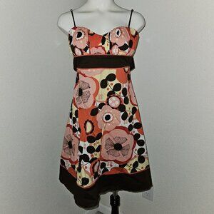 Speechless Floral Sundress y2k Sweetheart Neckline Adjustable Straps Juniors 5